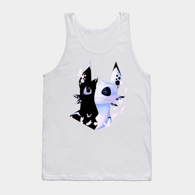 Toothless & Light fury, fanart How to train your dragon, dragon head Tank Top by PrimeStore